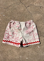TEA TOWEL PLAYSHORTS, SIZE 3-4 KIDS