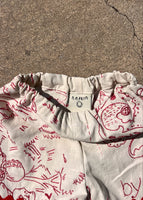 TEA TOWEL PLAYSHORTS, SIZE 3-4 KIDS