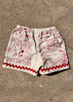 TEA TOWEL PLAYSHORTS, SIZE 3-4 KIDS