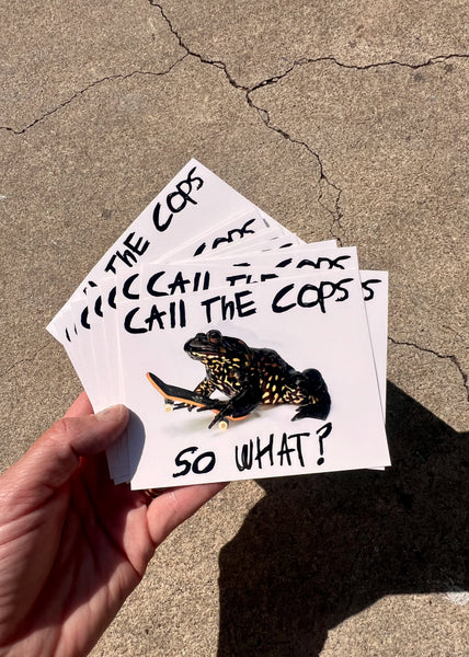 CALL THE COPS, SO WHAT? A STICKER