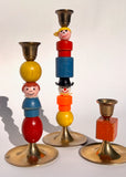 CITY FOLK CANDLESTICK SET