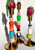 CITY FOLK CANDLESTICK SET #6