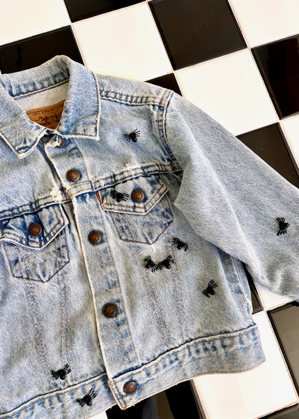 LEVIS DENIM SPIDER JACKET, KIDS SIZE 6