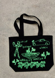 RACING NOISE TOTE, FLUORO GREEN